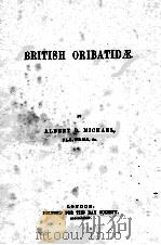BRITISH ORIBATIDAE（1884 PDF版）