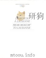 De Moscou a lausanne from moscow to lausanne PDF电子版封面 9291050036