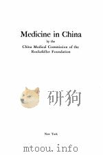 MEDICINE IN CHINA 1914 PDF电子版封面