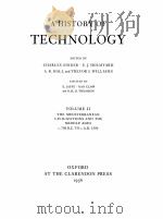 A HISTORY OF TECHNOLOGY VOLUME II（1956 PDF版）