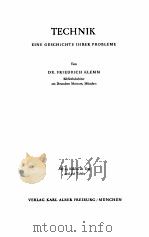 TECHNIK EINE GESCHICHTE IHRER PROBLEMS   1954  PDF电子版封面     