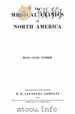 THE MEDICAL CLINICS OF NORTH AMERICA MAYO CLINIC NUMBER（1946 PDF版）