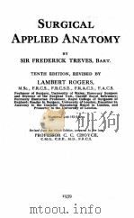 SURGICAL APPLIED ANATOMY VOLUME 2 1939 PDF电子版封面