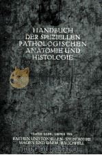 HANDBUCH DER SPEZIELLEN PATHOLOGISCHEN ANATOMIE UND HISTOLOGIE VIERTER BAND VERDAUUNGSSCHLAUCH ERSTE（1926 PDF版）