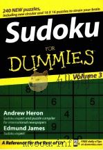Sudoku for Dummies Volume 3 PDF电子版封面 9780470026670 Andrew Heron and Edmund James