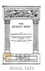 THE HUMAN BODY（1920 PDF版）