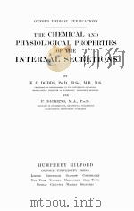 THE CHEMICAL AND PHYSIOLOGICAL PROPERTIES OF THE INTERNAL SECRETIONS（1925 PDF版）