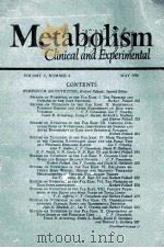 METABOLISM CLINICAL AND EXPERIMENTAL VOLUME V NUMBER 3（ PDF版）