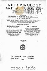 ENDOCRINOLOGY AND METABOLISM VOLUME 1（1924 PDF版）