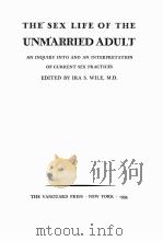 THE SEX LIFE OF THE UNMARRIED ADULT（1934 PDF版）