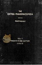 THE EXTRA PHARMACOPOEIA VOLUME I（1953 PDF版）