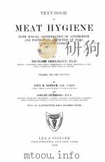 TEXT-BOOK OF MEAT HYGIENE FOURTH REVISED EDITION 1919 PDF电子版封面