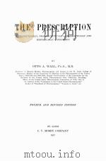 THE PRESCRIPTION 1917 PDF电子版封面 OTTO A. WALL