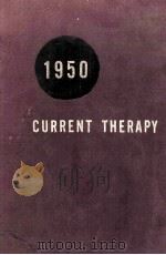 CURRENT THERAPH 1950 PDF电子版封面 HOWARD F. CONN
