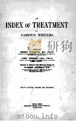 AN INDEX OF TREATMENT BY VARIOUS WRITERS 1821 PDF电子版封面