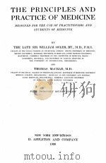 THE PRINCIPLES AND PRACTICE OF MEDICINE NINTH THOROUGHLY REVISED EDITION（1920 PDF版）