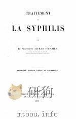 TRAITEMENT DE LA SYPHILIS（1909 PDF版）