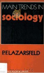 MAIN TRENDS IN SOCIOLOGY（1970 PDF版）