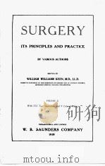SURGERY ITS PRINCIPLES AND PRACTICE VOLUME II（1919 PDF版）