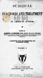 SURGICAL DIAGNOSIS AND TREATMENT VOLUME II（1921 PDF版）