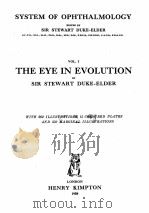 THE EYE IN EVOLUTION VOLUME I 1958 PDF电子版封面