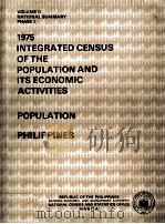 PHILIPPINES 1975 PDF电子版封面 NATIONAL CENSUS AND STATISTICS