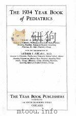 THE 1934 YEAR BOOK OF PEDIATRICS（1935 PDF版）