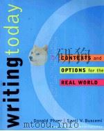 WRITING TODAY     PDF电子版封面  0073011487  DONALD PHARR  SANTI V.BUSCEMI著 