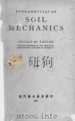 FUNDAMENTALS OF SOIL MECHANICS 1951 PDF电子版封面 DONALD W. TAYLOR
