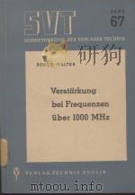 VERSTARKUNG BEI FREQUENZEN UBER 1000 MHZ 1952 PDF电子版封面