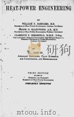 HEAT-POWER ENGINEERING PART III THIRD EDITION PDF电子版封面