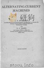 ALTERNATING-CURRENT MACHINES SECOND EDITION PDF电子版封面 A.F. PUCHSTEIN AND T.C. LLOYD