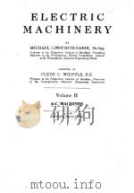 ELECTRIC MACHINERY VOLUME II PDF电子版封面