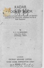 RADAR POCKET BOOK PDF电子版封面 R.S.H. BOULDING