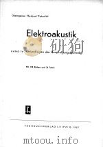 ELEKTROAKUSTIK BAND IV 1957 PDF电子版封面