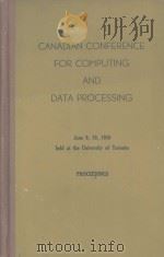 CANADIAN CONFERENCE FOR COMPUTING AND DATA PROCESSING（1958 PDF版）