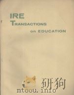 IRE TRANSACTIONS ON EDUCATION INDEX TO VOLUME E-1 1958 1958 PDF电子版封面
