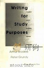 WRITING FOR STUDY PURPOSES（ PDF版）