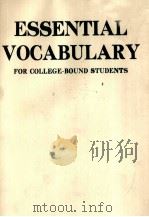 ESSENTIAL VOCABULARY FOR COLLEGE BOUND STUDENTS（ PDF版）