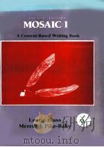 MOSAIC I A CONTENT BASED WRITING BOOK PDF电子版封面 MEREDITH PIKE BAKY
