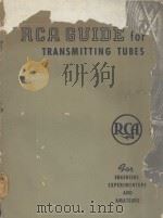 RCA GUIDE FOR TRANSMITTING TUBES PDF电子版封面