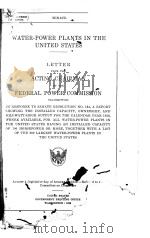 WATER-POWER PLANTS IN THE UNITED STATES（1939 PDF版）