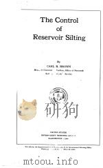 THE CONTROL OF RESERVOIR SILTING（1944 PDF版）