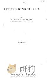 APPLIED WING THEORY FIRST EDITION（1932 PDF版）