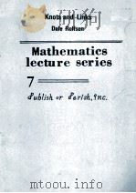 MATHEMATICS LECTURE SERIES 7 PDF电子版封面 0914098160