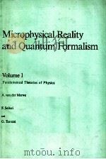 MICROPHYSICAL REALITY AND QUANTUM FORMALISM VOLUME 1 PDF电子版封面 9027726833 A.VAN DER MERWE F.SELLERI AND