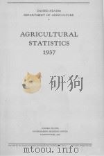 AGRICULTURAL STATISTICS 1937   1937  PDF电子版封面     