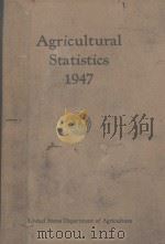 AGRICULTURAL STATISTICS 1947 1948 PDF电子版封面