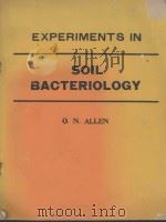 EXPERIMENTS IN SOIL BACTERIOLOGY THIRD EDITION（1957 PDF版）