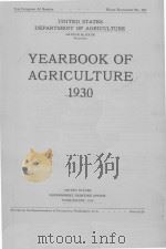 YEARBOOK OF AGRICULTURE 1930 1930 PDF电子版封面